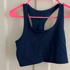 Girlfriend Collective Navy Sports Bra
